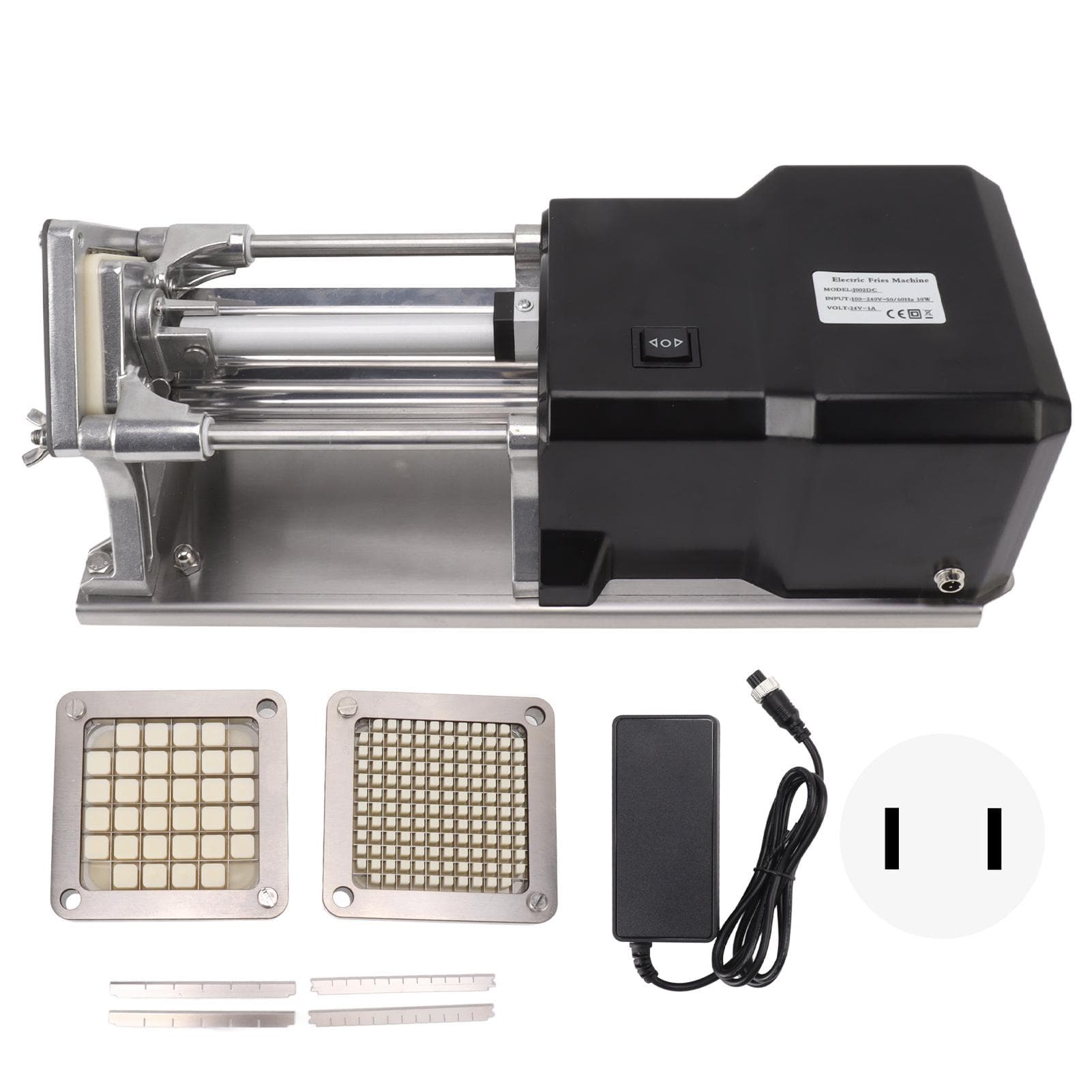 French Fry Cutter Heavy Duty Stainless Steel Electric Potato Chip Cutter for Commercial Household