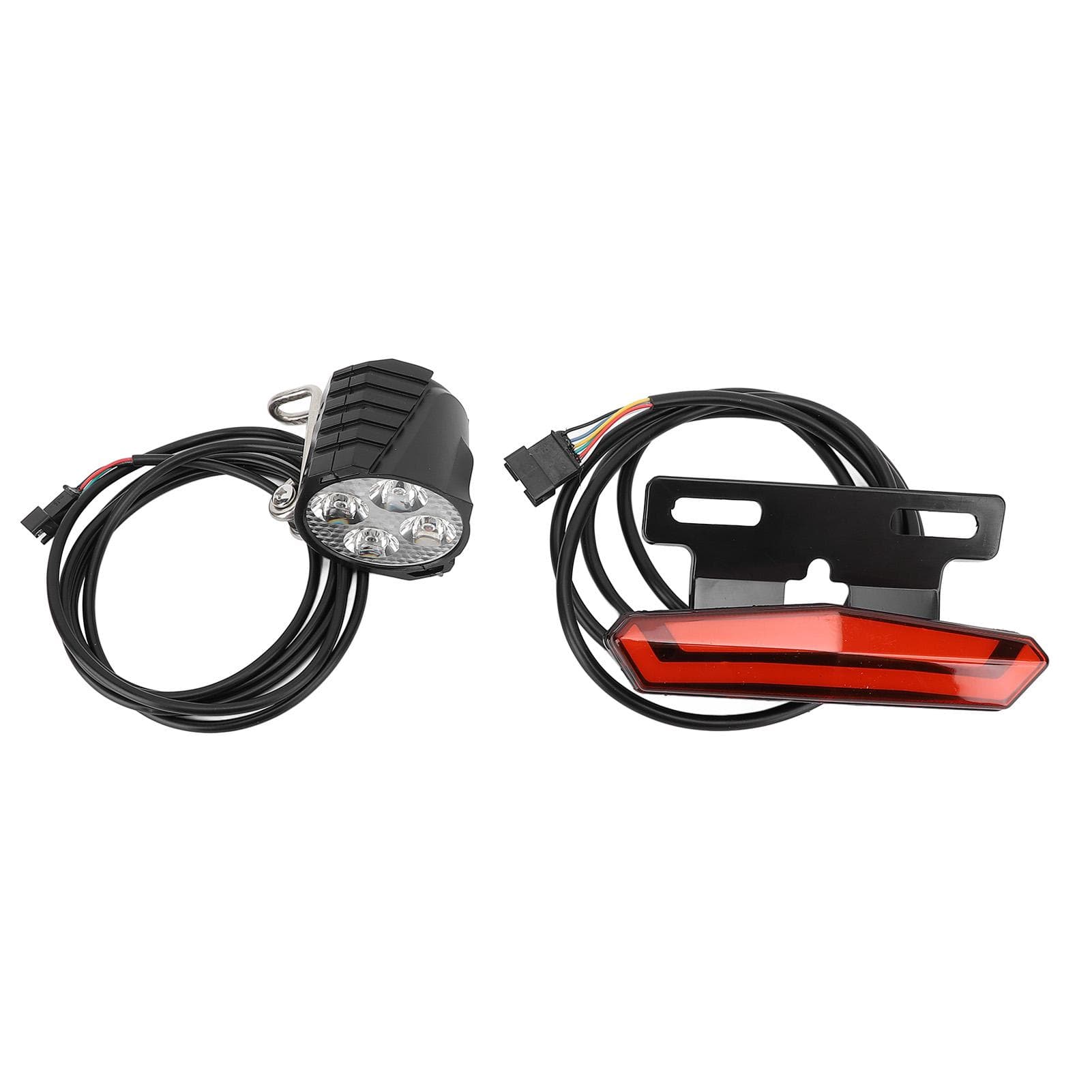 24?48V Electric Bike Front Brake Rear Light LED High Brightness Bike Light Set for Electric Scooter