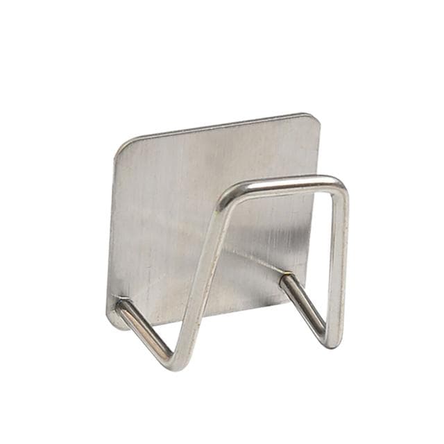 Sponges Holder Stainless Steel Kitchen Sink Drain Basket Drain Cleaning Brush Hook Sponge Storage Rack Wall Hooks Home Organizer