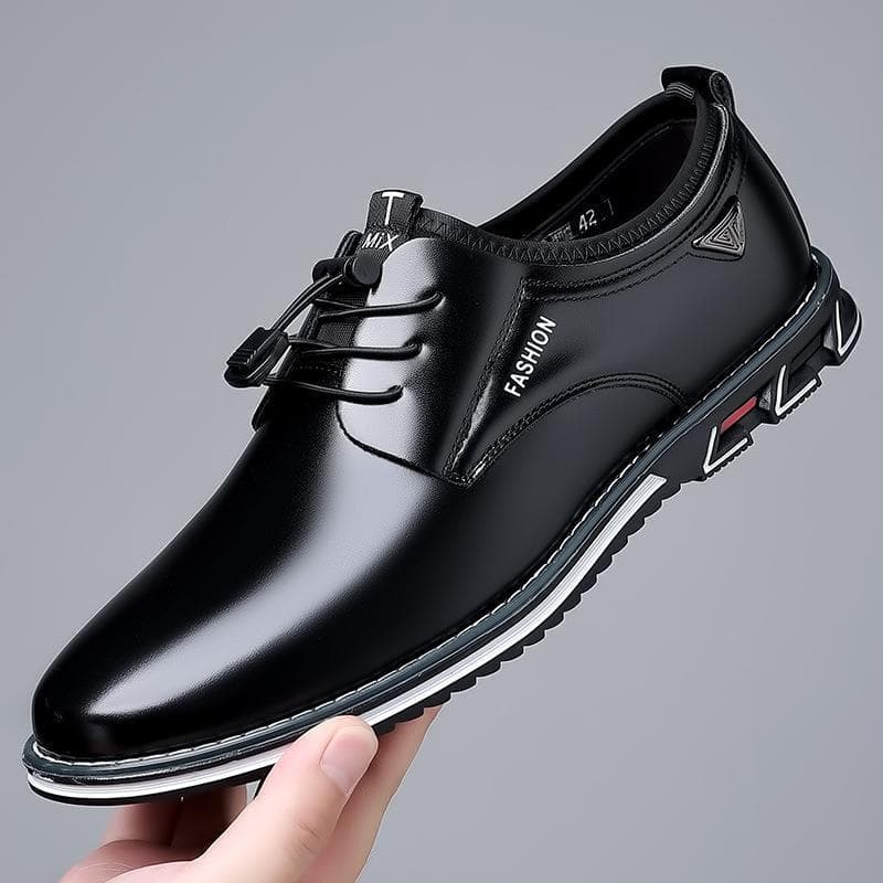 Men's Shoes Plus Size Men's Casual Shoes with Business Dress Shoes Men 43 black