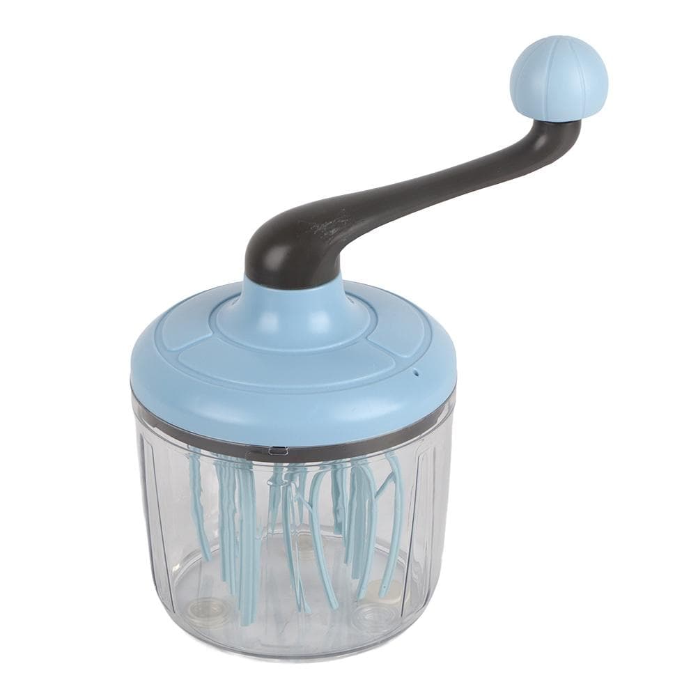 Multifunctional Manual Egg Beater Hand Mixer Blender Baking Whipping Cream Stirrer Foamer Whisk blue