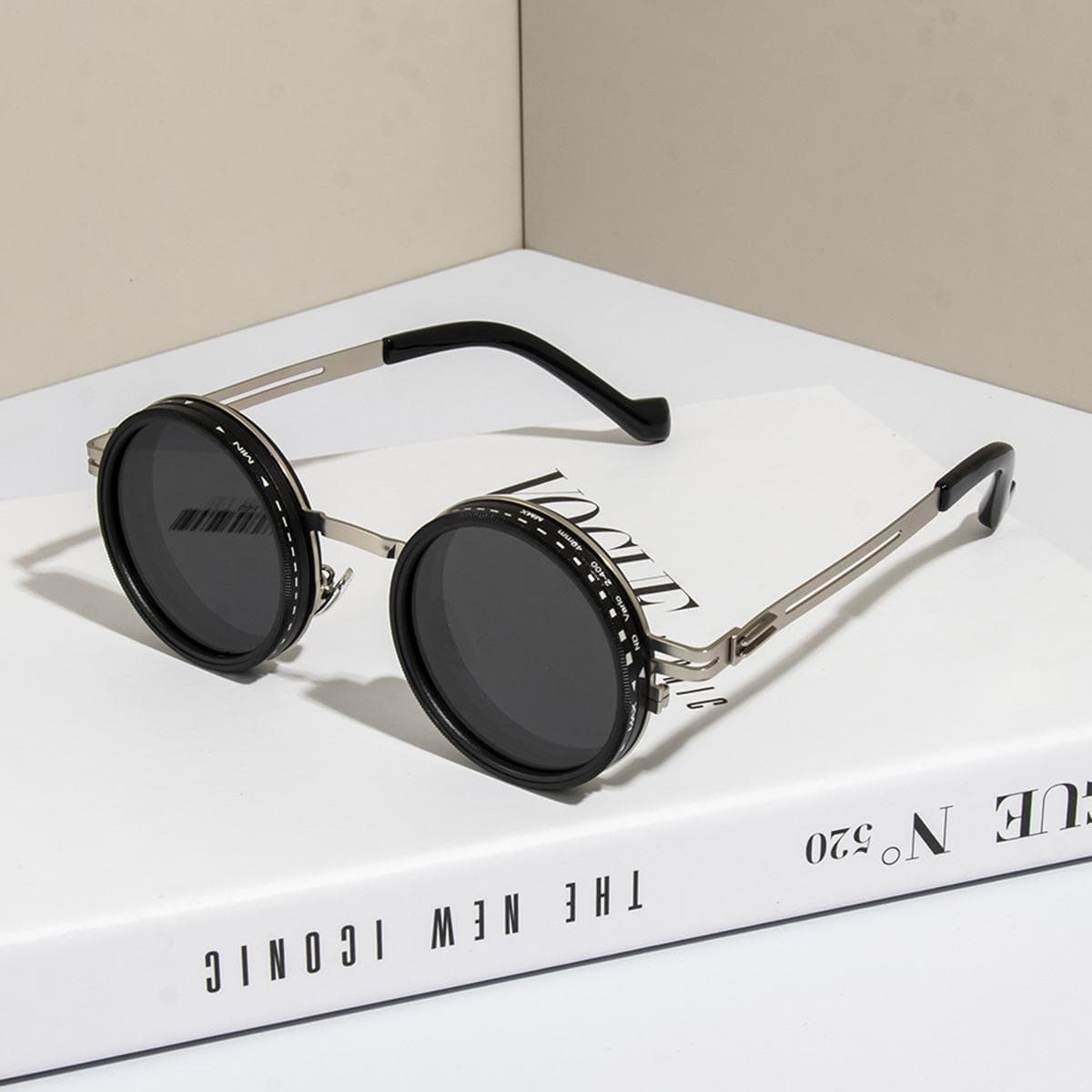 Handmade ND9 Rotating Adjustable Brightness Fishing Sunglasses Dual Anti-glare UV Protection Outdoor Sports