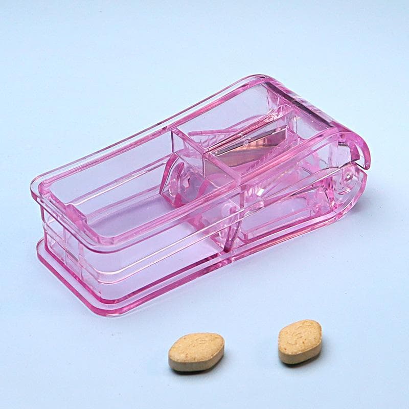 1PC Medicine Pill Holder Tablet Cutter Splitter Pill Case Portable Storage Box Pill Tablet Pill Cutter Divider
