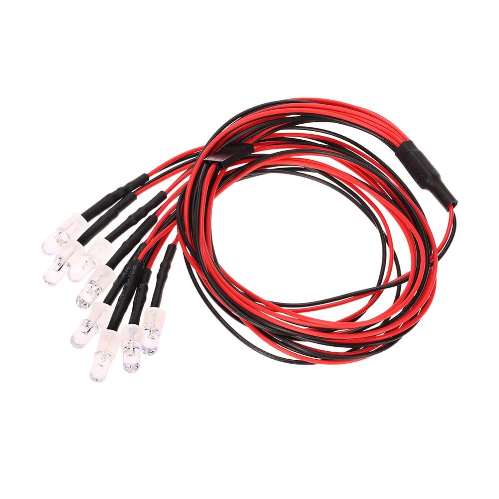 8 LED Light Kit 2 White 2 Red 4 Yellow multicolour