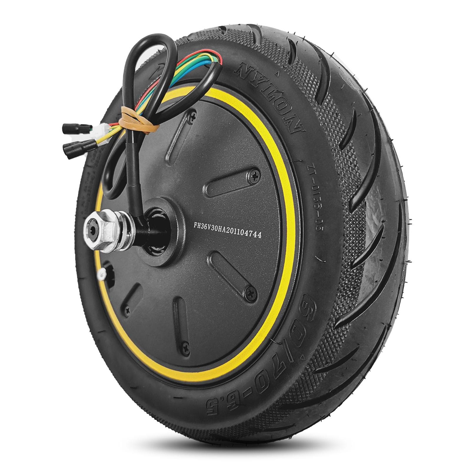 60/70-6.5 Motor Electric Scooter 36V 500W Engine Wheel For Ninebot Max G30 Electric Scooter Front black