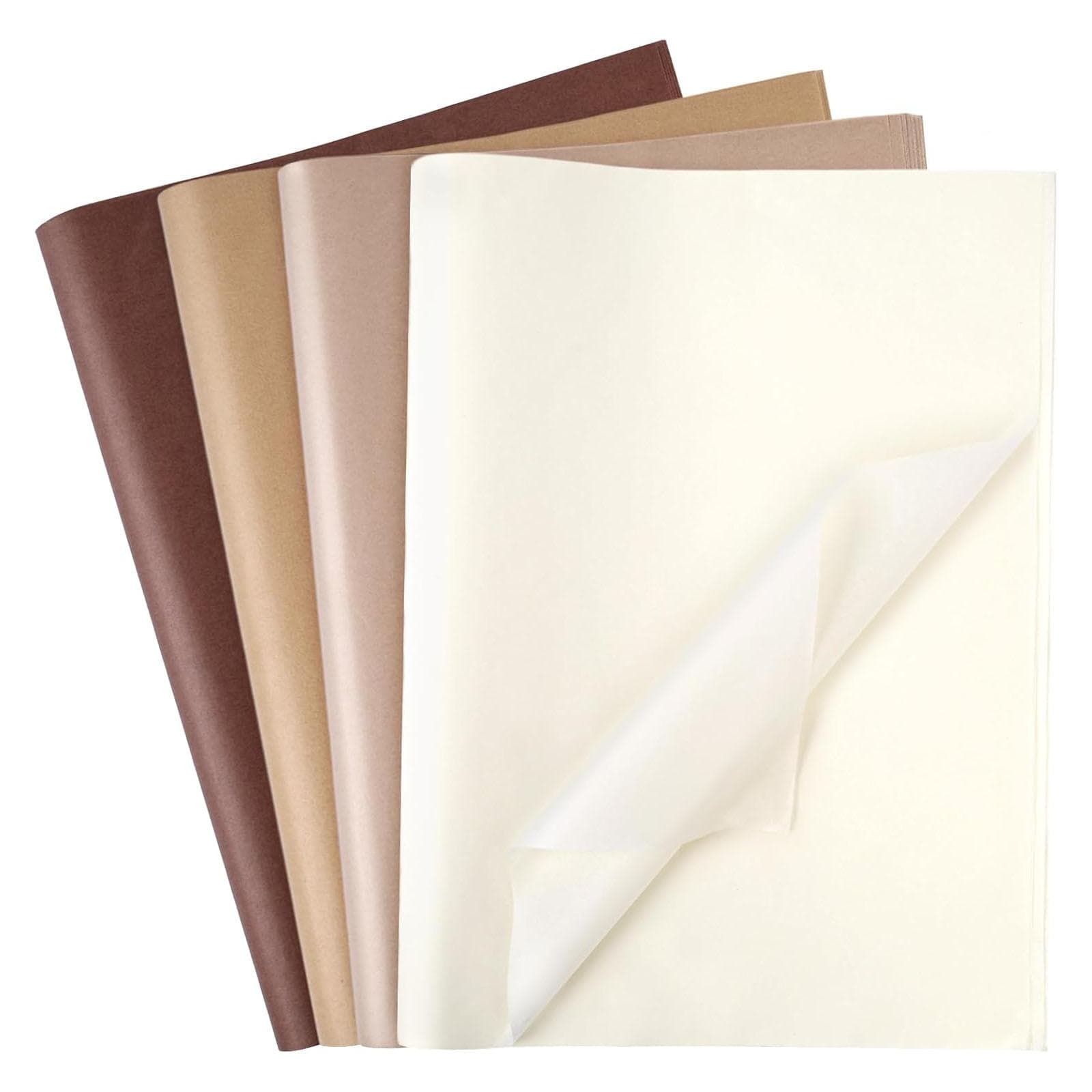 112 Sheets Tissue Paper, Brown Tissue Paper Bulk Gift Wrapping Paper Craft Tissue Paper for DIY Crafts Gift Bags 112 Sheets