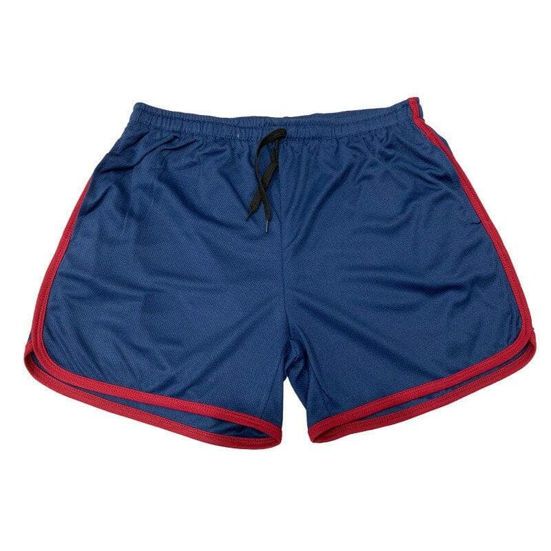 Running Shorts Men Gym Fitness Training Gitf Quick Dry Beach Short Pants Male Summer Sports Workout Fitness Bottoms M navy blue