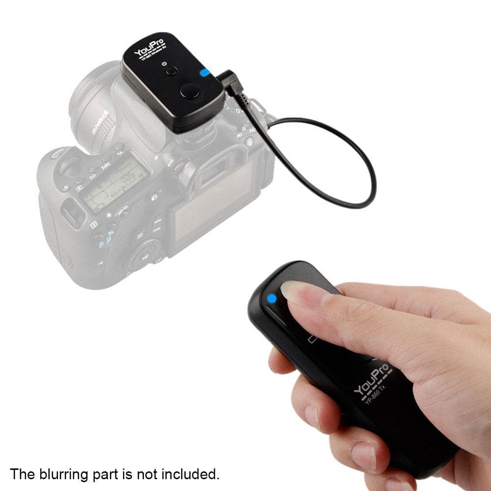 YouPro YP-860 E3 Wireless Remote Shutter Release for Canon 550D 600D Camera 2 black