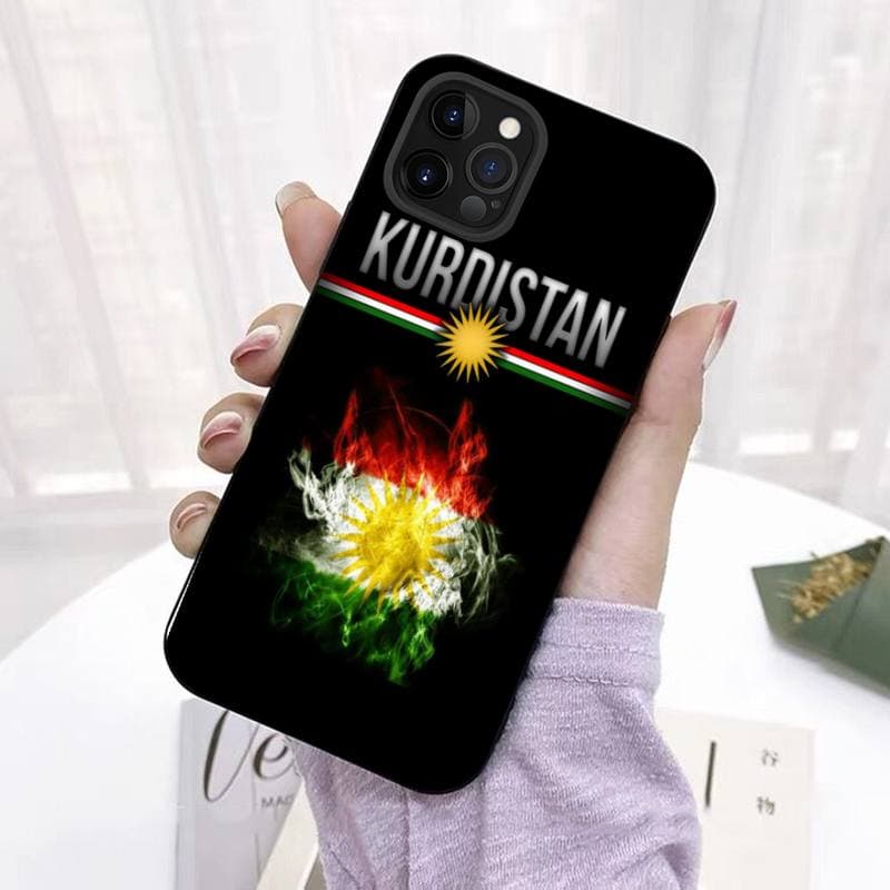 Kurdistan Flag Phone Case for iPhone 11 12 13 Mini Pro Max 8 7 6 6S Plus X 5 SE 2020 XR XS Funda Case iphone 13pro