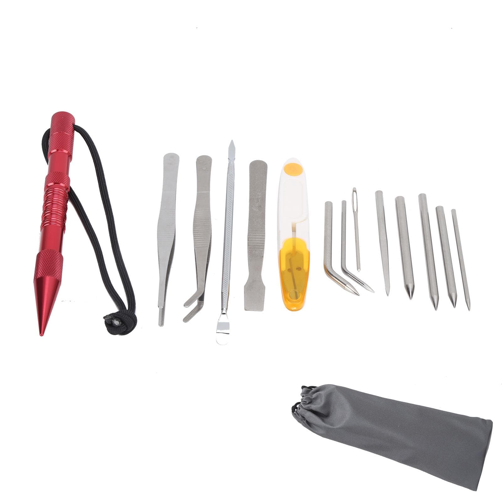 14PcsSet Paracord Needles Knitting Tool Paracord Stitching Needles Set Bracelets DIY KitRed