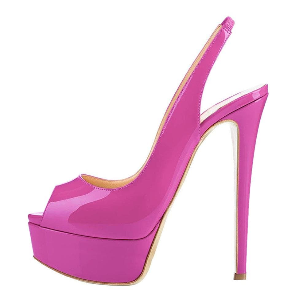 Women Sandals Sexy 14CM Super High Heels Open Toe Platform Sandals Gladiator Party Dress Red Wedding Shoes 42 purple