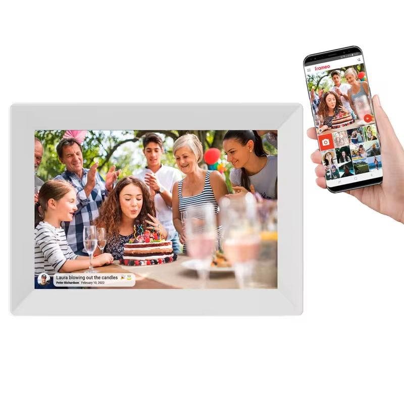 WiFi Frameo Digital Photo Frame 10.1 Inch 32GB/64GB Smart Digital Picture Frame with 1280x800 IPS HD Touch Screen AU Plug