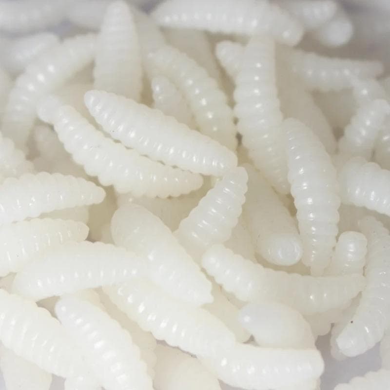 50Pcs Soft Bait Fake Breadworms Earthworms Red Worms Soft Worms Fake Worms Fishing Bait