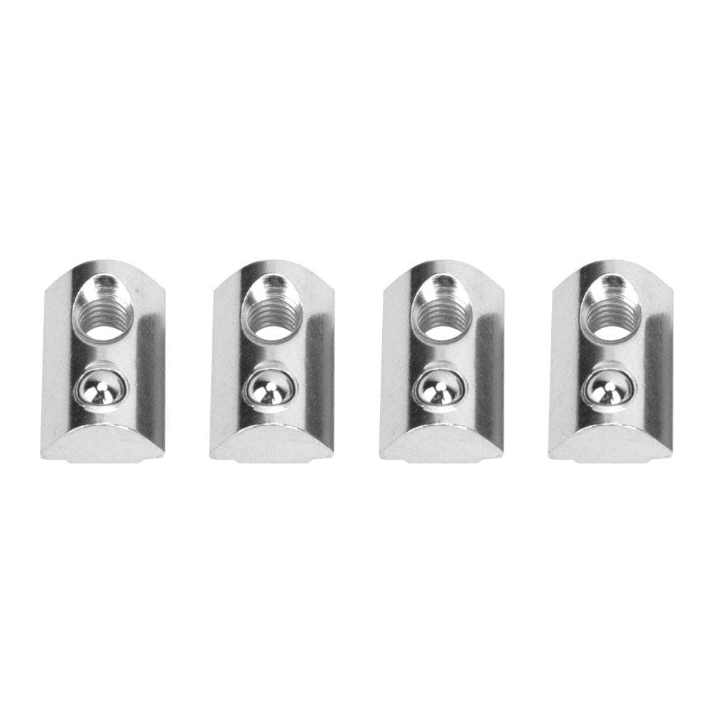 50pcs European Standard Elastic Nut Aluminum Profiles T slot Spring Nuts Fasteners(M8 )