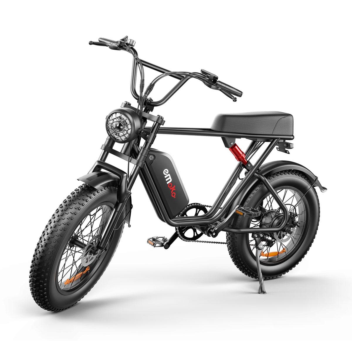 EMOKO C91 Off-Road Electric Bicycle For Adult 1000W Motor 48V15Ah Battery Electric Bike 20 *4 Inch Fat Tires Mountian E-Bike black