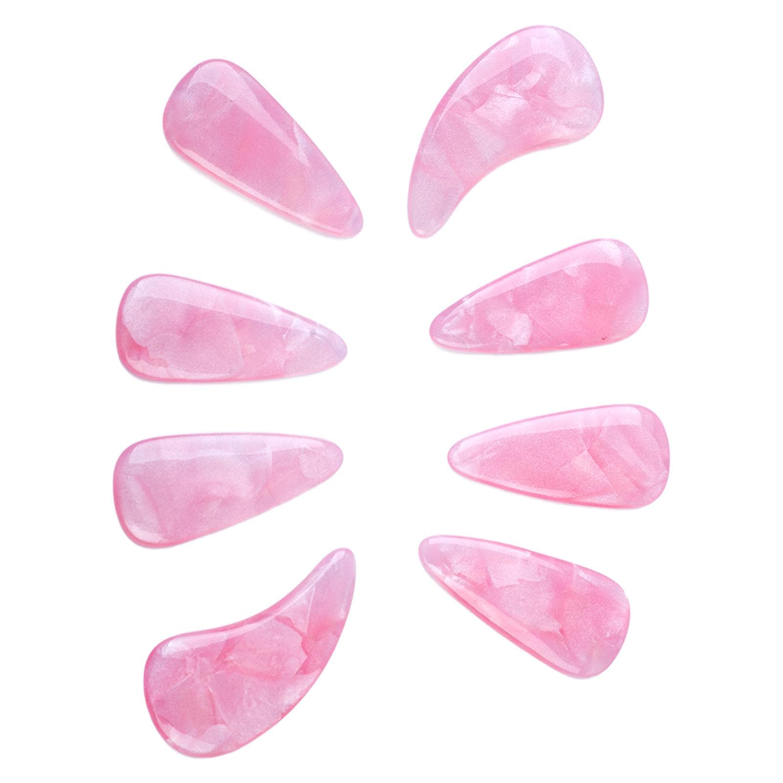 8Pcs Guzheng Finger Picks Silicone Polymer Delicate Smoothly Appearance Elastic Professional
