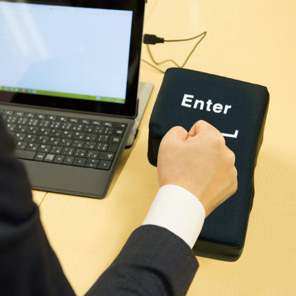 Creative Big Enter key computer USB oversized Enter key to vent and decompress Big Enter key nap