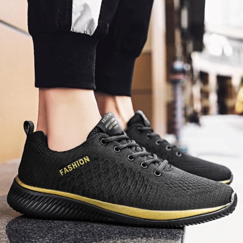 Athletic Shoes for Men Shoes Sneakers Black Shoes Casual Men Women Knit Sneakers Breathable Athletic Running Walking Gym Shoes 45 yellow
