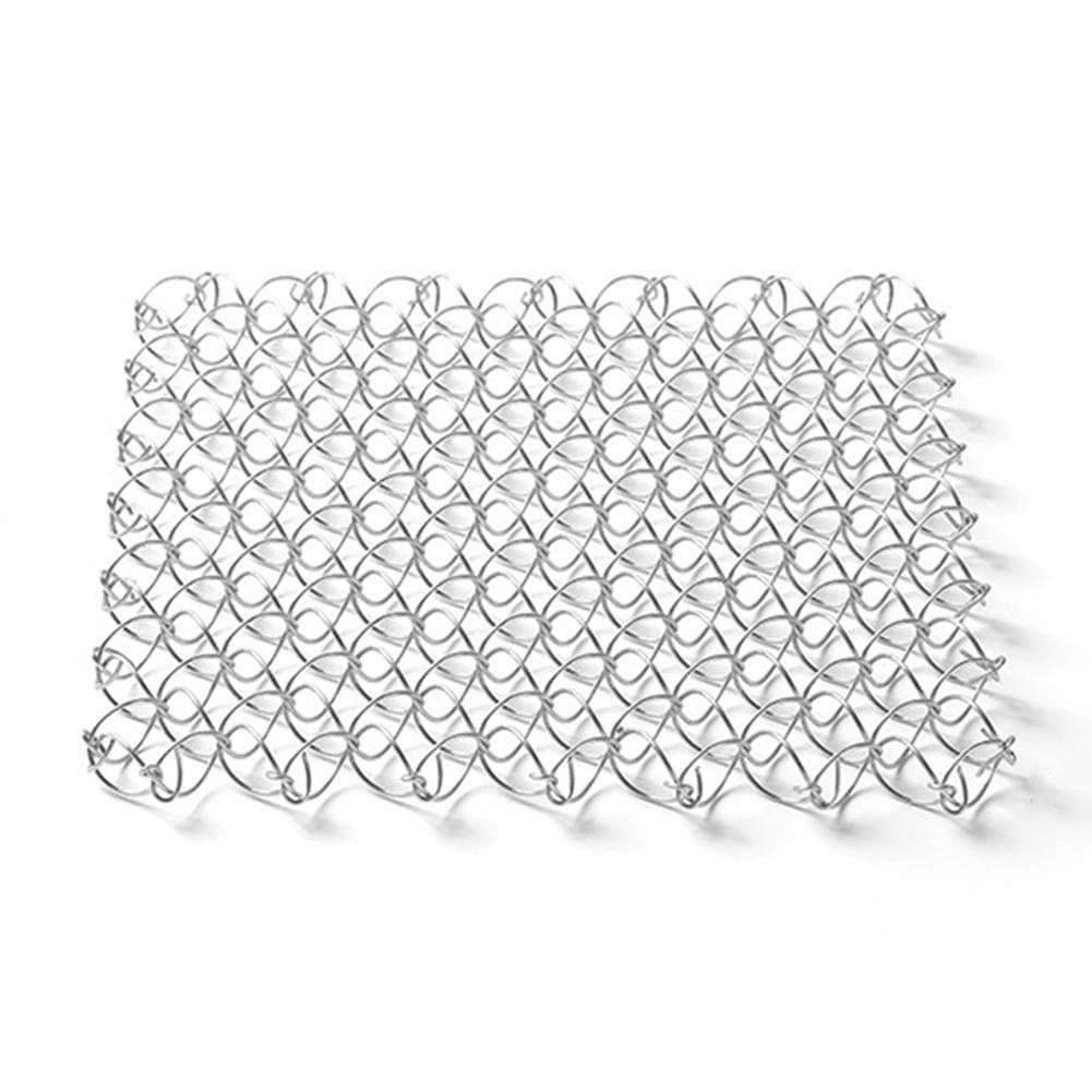 Outdoor Spring Insulated Mat 304 Stainless Steel Heat Insulation Pad Trivet Mat Hot Pad for Hot Dishes Pots and Pans for Camping silver
