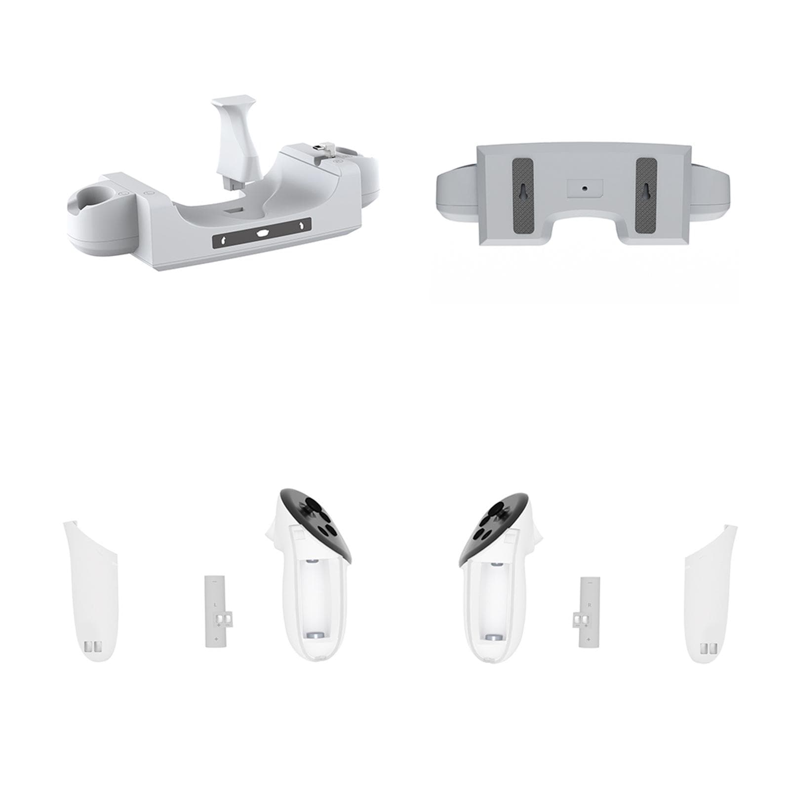 VR Headset Charging Dock Charging Stand Base Compatible with Quest 3 white
