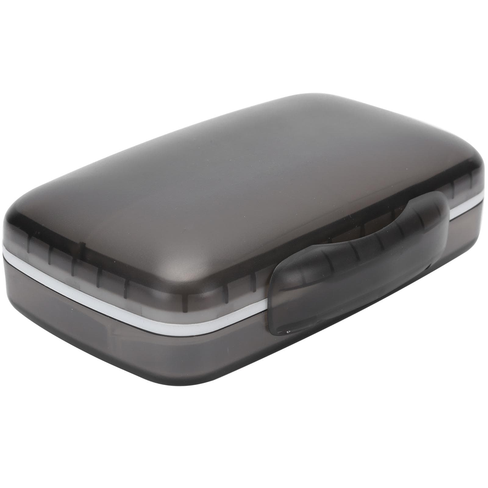 Portable Pills Organizer Box Container Large Capacity Travel Dampproof Medicine CaseBlack black
