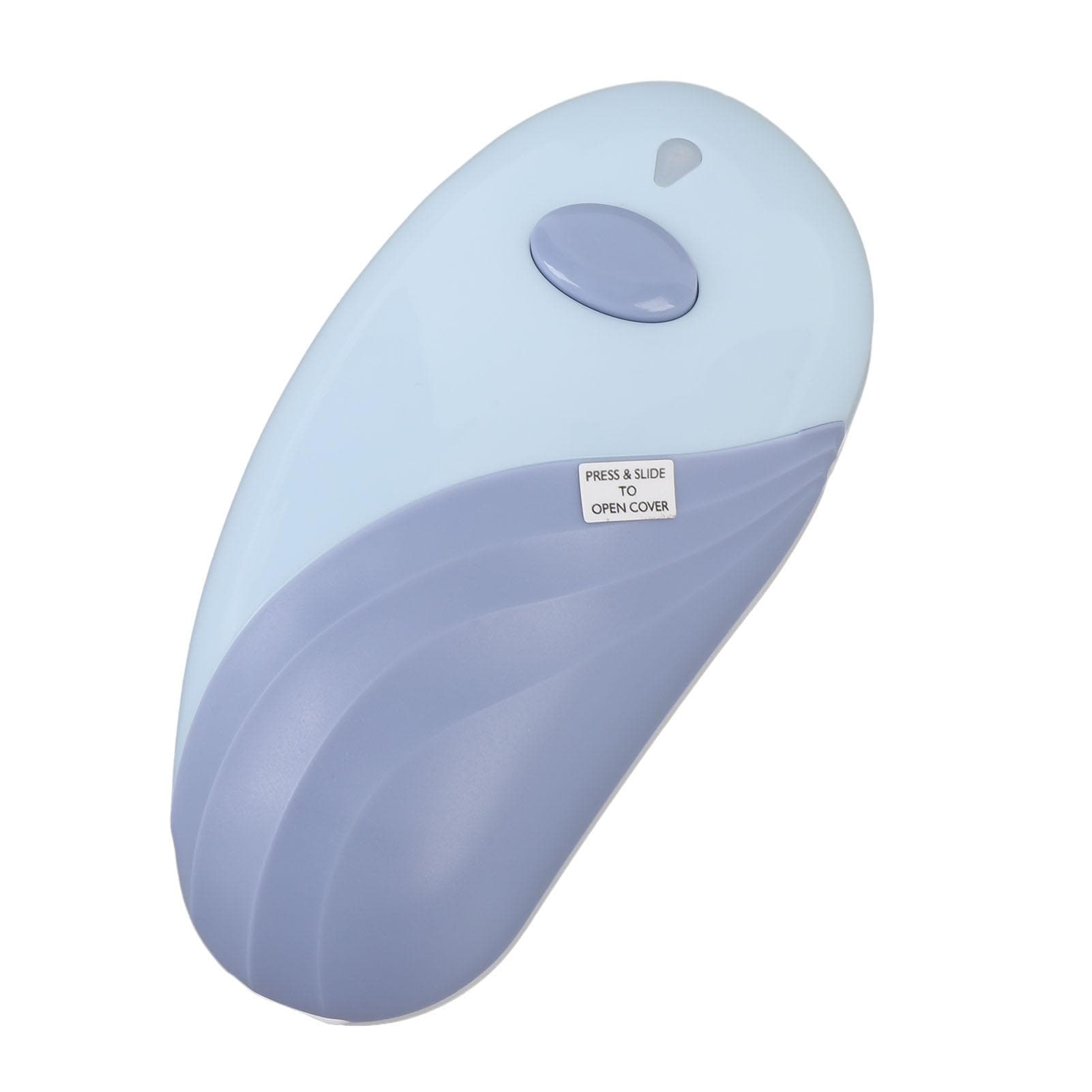 Electric Can Opener One Key Battery Powered Automatic Can Cutter for Elderly Home Kitchen Use Green blue