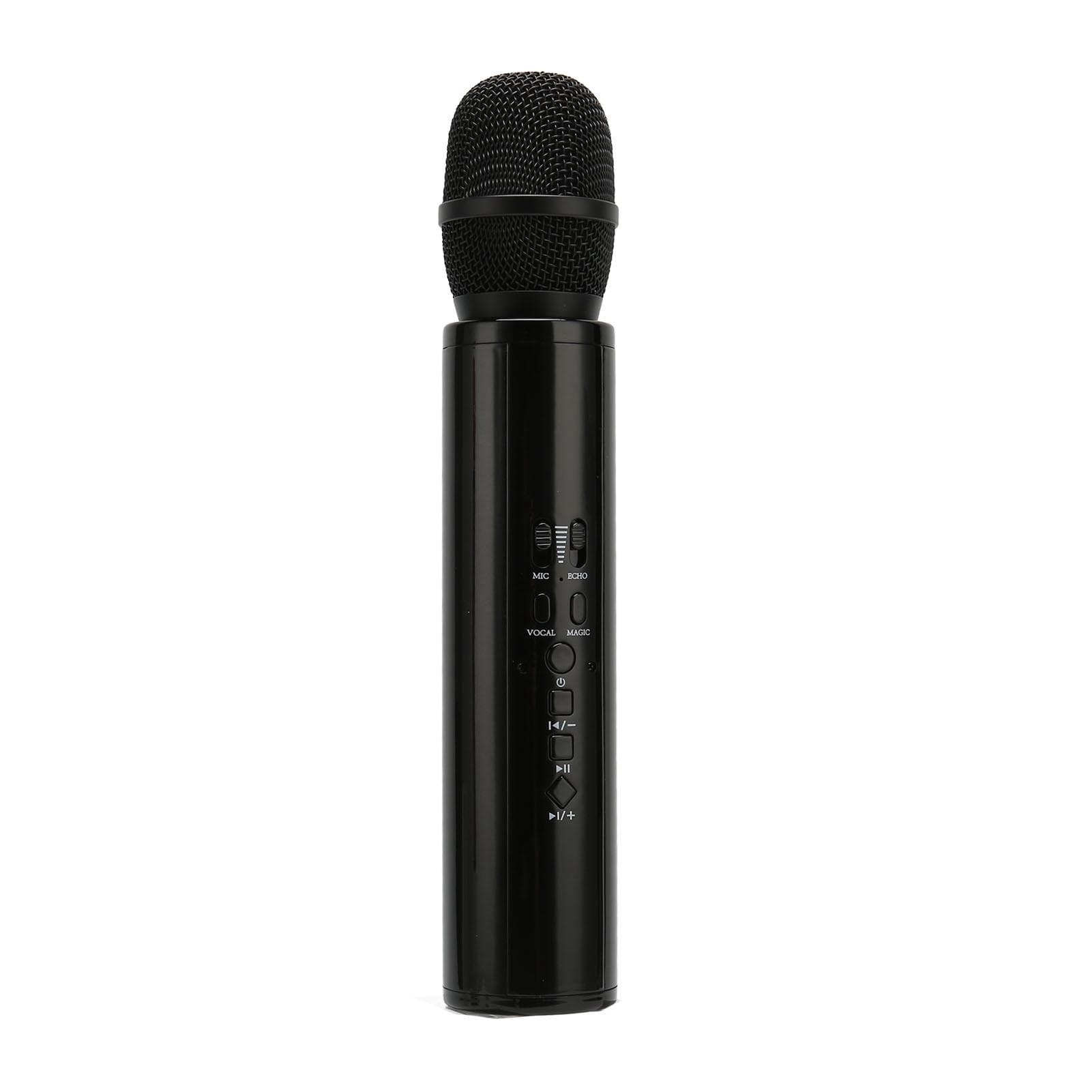 Bluetooth Handheld Microphone Noise Reduction Stereo Wireless Karaoke Mic with Recording for black