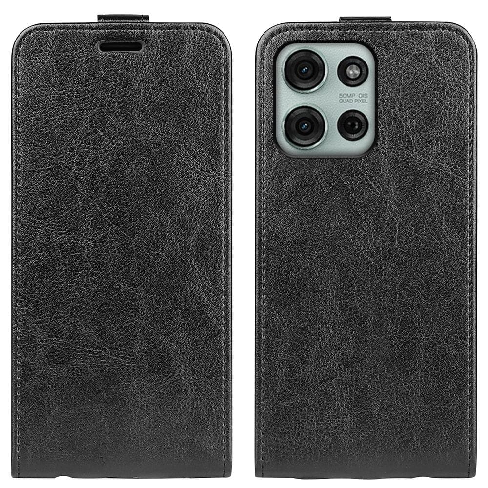 For Motorola Moto G75 5G Case with Card Slots Vertical Flip Leather Phone Cover B