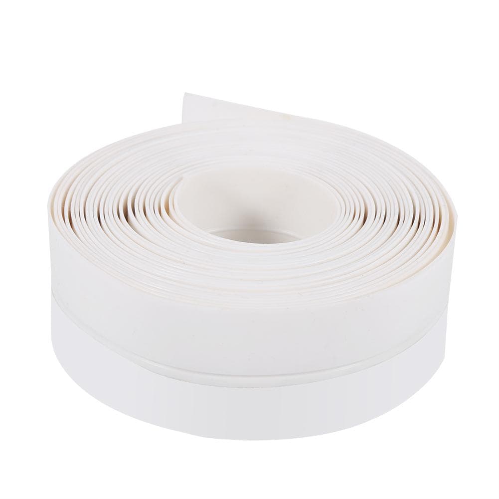 35mm Wide Silicone Rubber Draught Excluder Strip Window Door Sealing Strip Tape White white