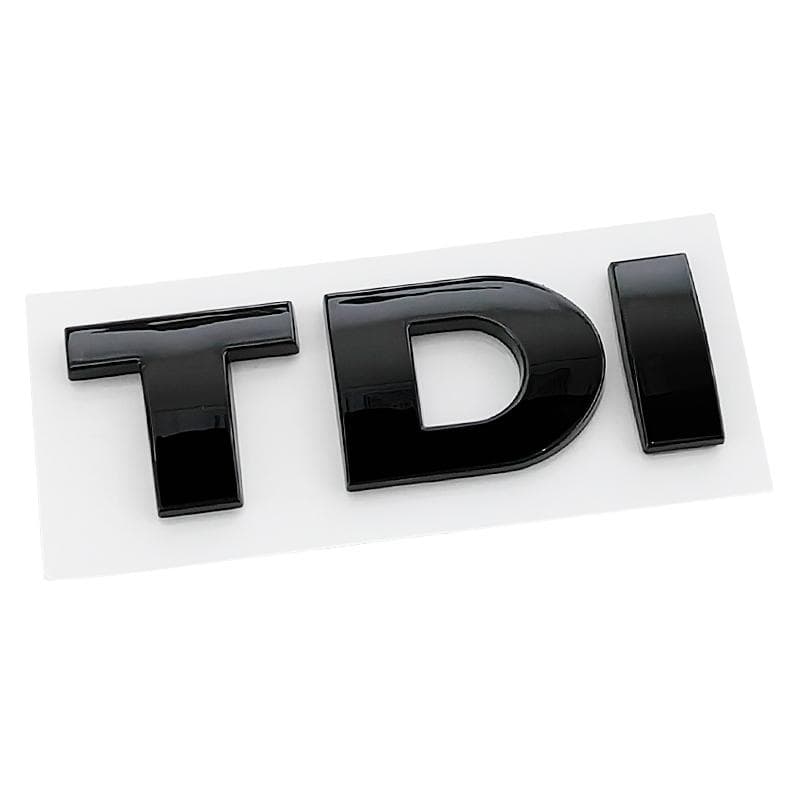 3d ABS Black Logo TDI Emblem Car Trunk Badge Decal For Passat Jetta Touareg Tiguan Touran Golf 4 5 6 Caddy TDI Sticker Accessories 1#