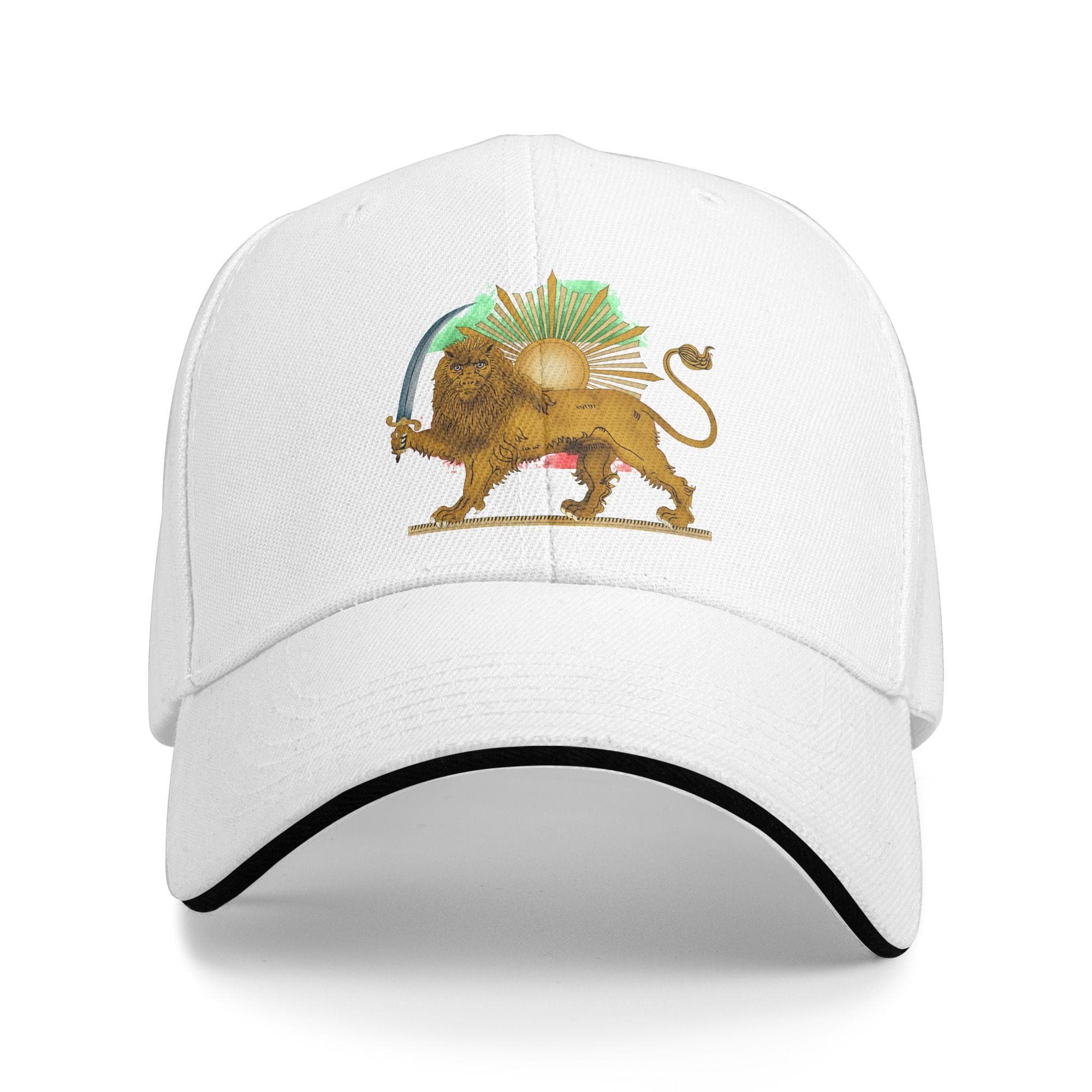 Persian Lion and Sun Casual Baseball Cap Summer Trucker Hat High Quality Hiking Hats Couple Women Streetwear Baseball Caps One Size