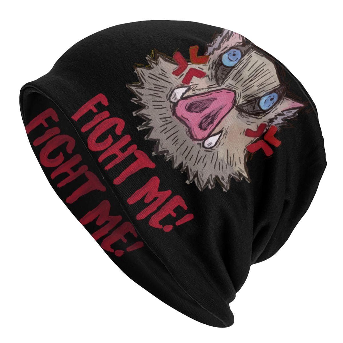 Demon Slayer Kimetsu No Yaiba Anime Skullies Beanies Winter Warm Slouchy Beanie Hat Inosuke Hashibira Knit Bonnet Cap for Ski Skullies Beanie Hat