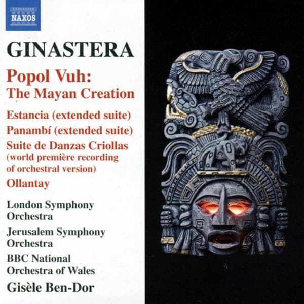CD GINASTERA, A. - Ollantay/Popul Vuh/Five N 8570999 Naxos 2010 UK Classical Used