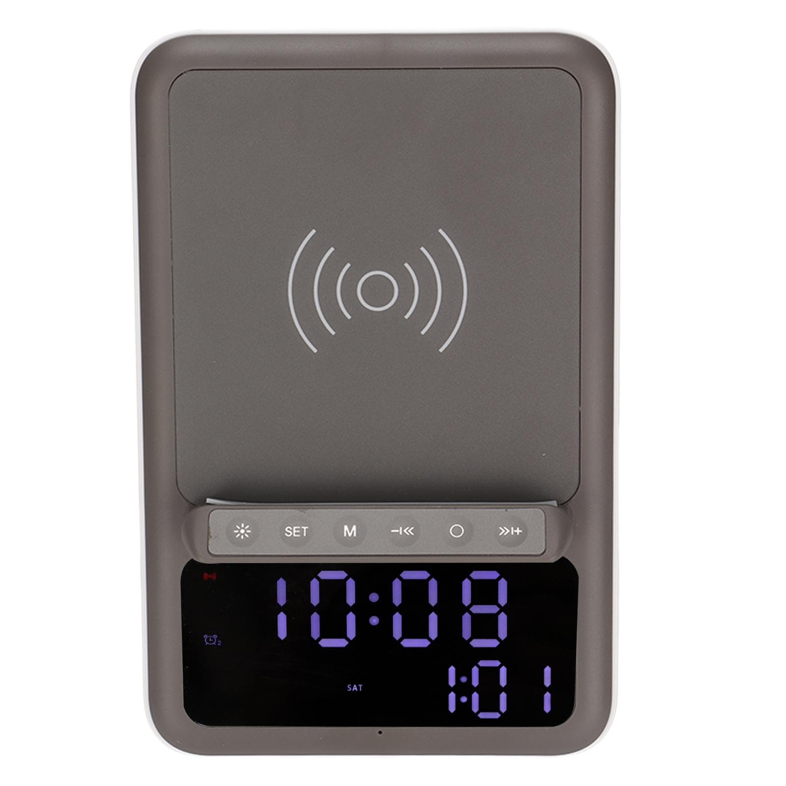 Alarm Clock Charger Fast Multi Functional Bluetooth Speaker Clock with Wireless Charging Function