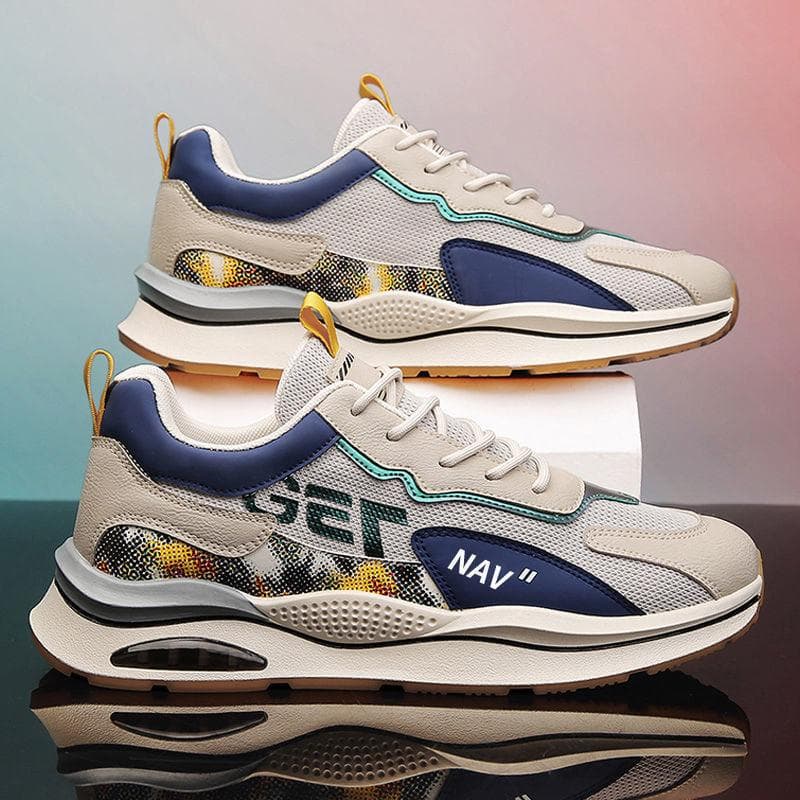New Men's Casual Shoes Sports Shoes Mesh Low Top Breathable Shoes Trend Versatile Canvas Shoes 44