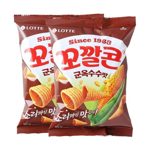 Lotte - Kokkal Corn Roasted Corn Flavor 52G 2PCS
