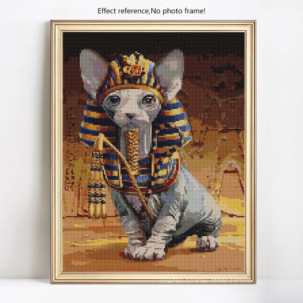 Diamond Embroidery Animals Diamond Mosaic Full Display Sphinx Cat Diamond Painting 30X40CM