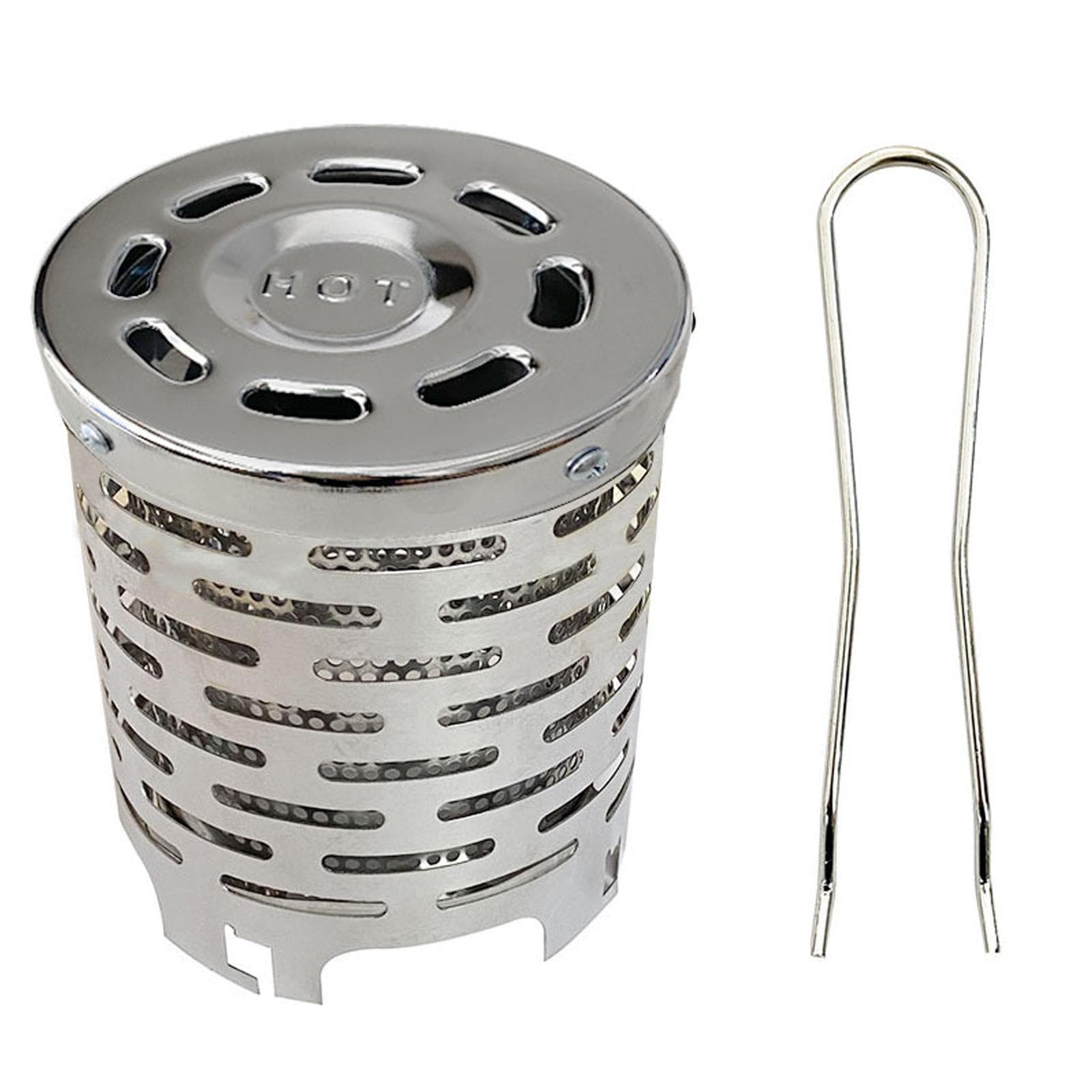 Outdoor Portable Gases Heater Warmer Stoves Heating Cover Silver