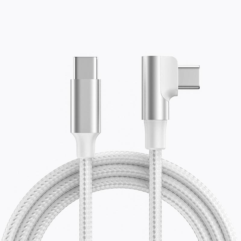 90° Type-C Fast Charging Game Cable for Samsung & Huawei 3m white