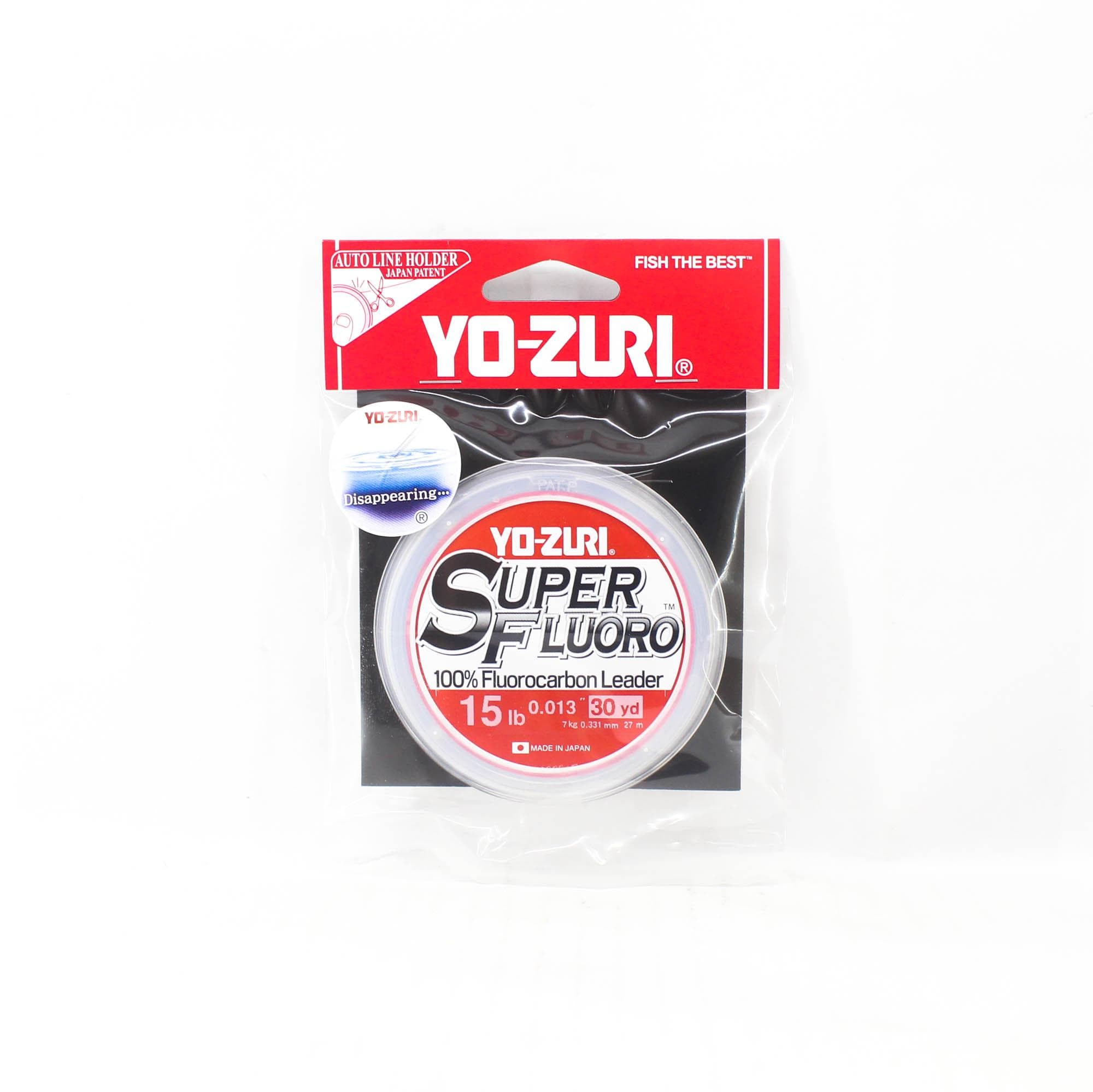 Yo Zuri Super Fluoro Fluorocarbon Leader 30yds 15lb 0.331mm R1486-NC (8649) clear