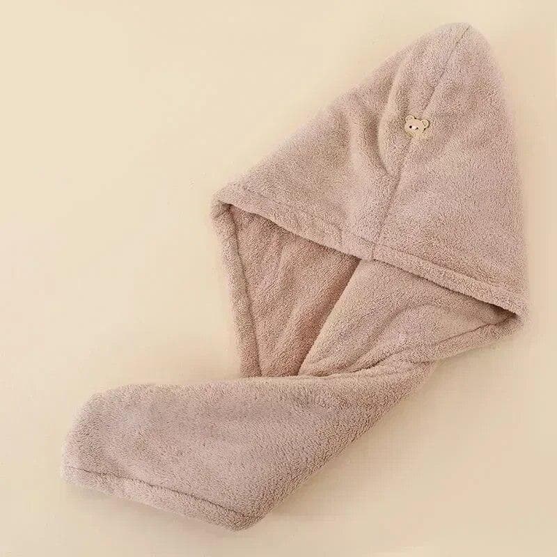Quick Drying Hair Towel Women's Bathroom Accessories Care Hat Strap Buckle Sauna Towel