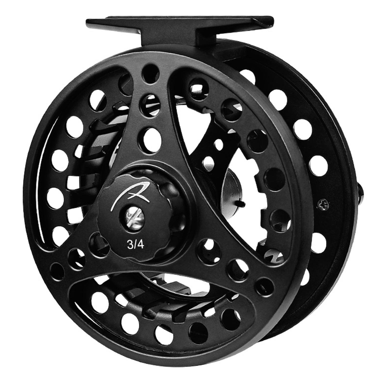 Full Metal Fly Fishing Reel Aluminum Alloy Body Reel with CNC Machined 3/4 5/6 7/8 Fishing Fly Reel 44624 black