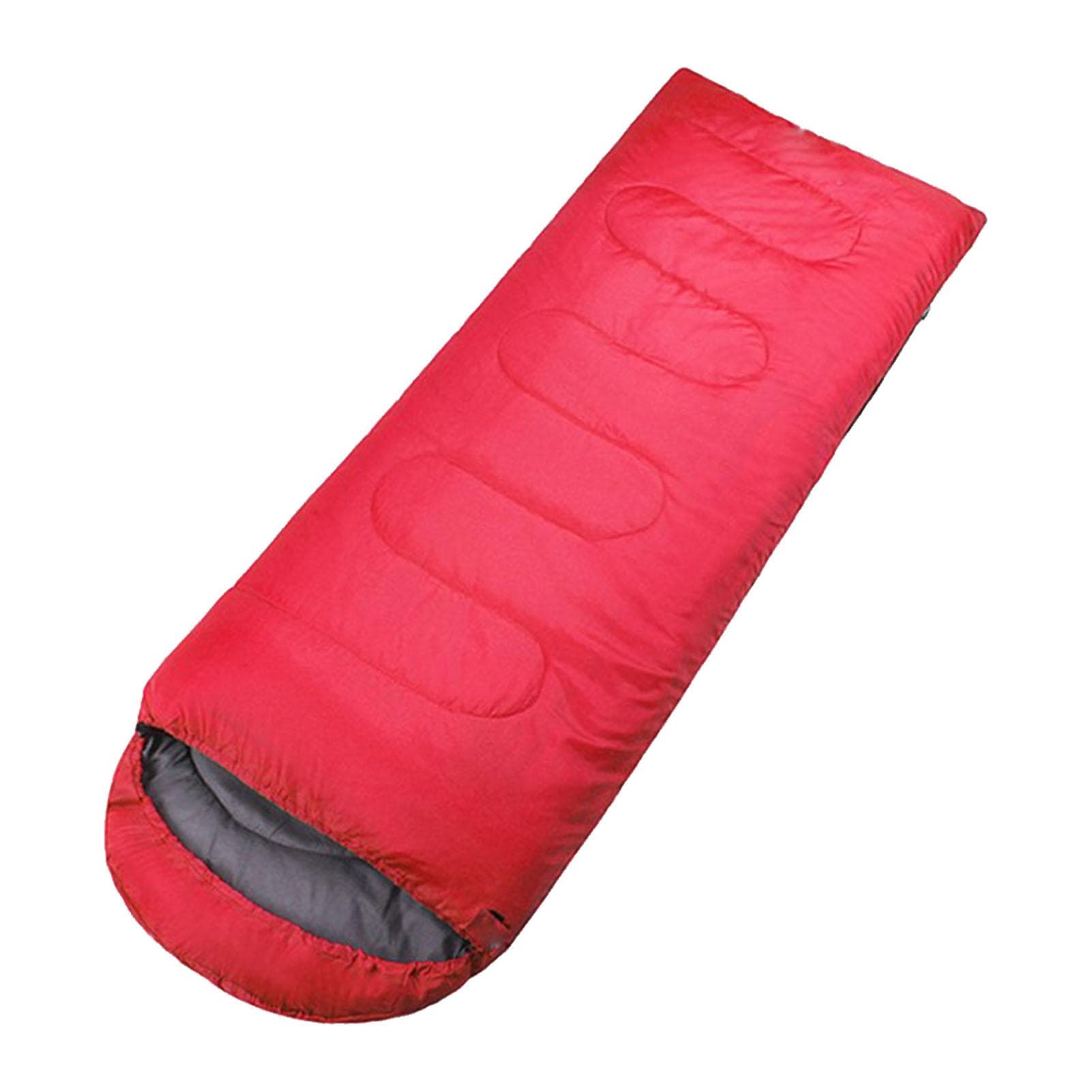 Camping Sleeping Bag with Hood Envelope Style Comfortable Warm for Backpacking Traveling Outdoor