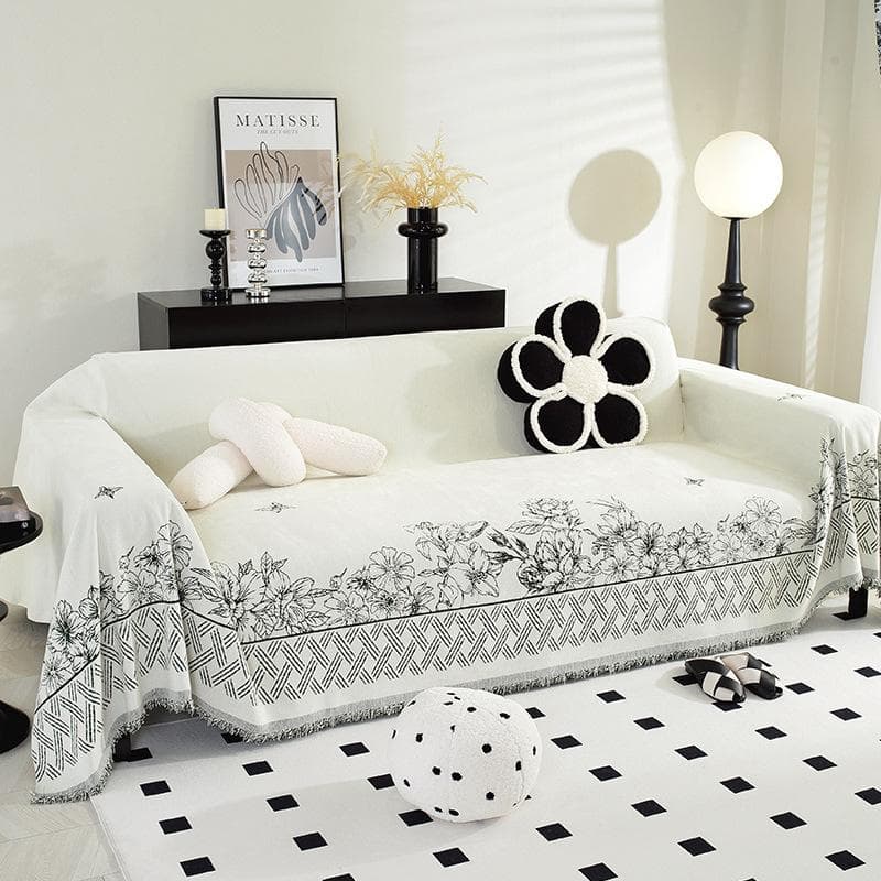 Chenille Sofa Towel Cover Living Room Universal Dust-proof Cat Paw Proof Full Package Cover Non Slip Seat Cushion Cover Blanket 130x180cm1pcs