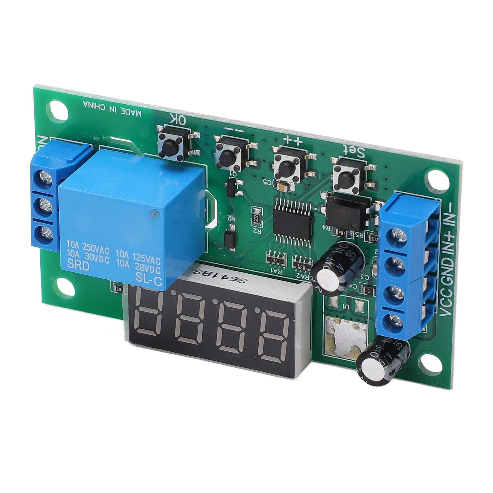 Multifunctional Pulse Counter Relay Board 0.1S to 9999999.9s 0.01s Accuracy 1 Channel Relay Module