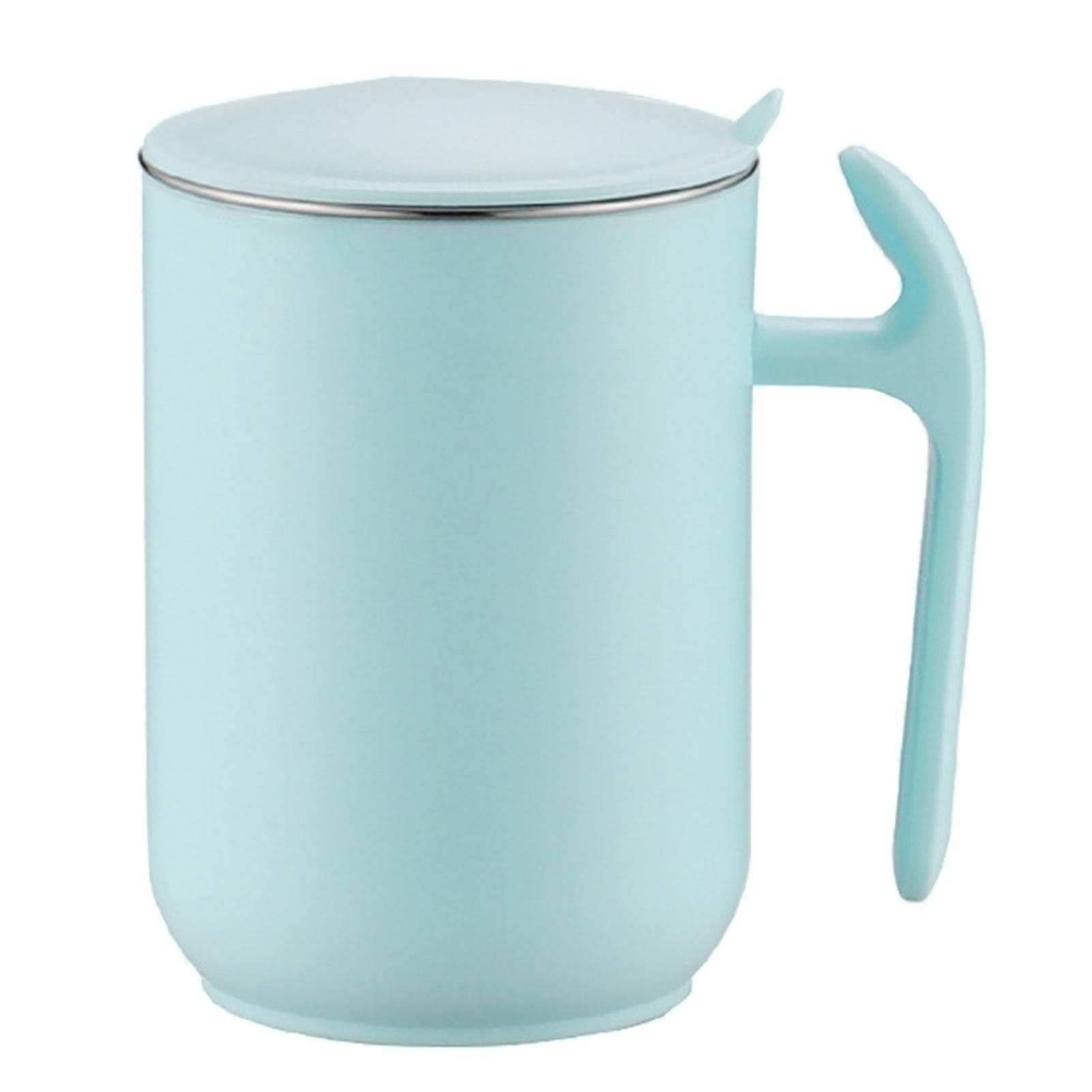 550ml Stainless Steel Double Walled Mugs Leakproof Prevent Scalding Frosted Insulated Coffee Mugs 550ml blue