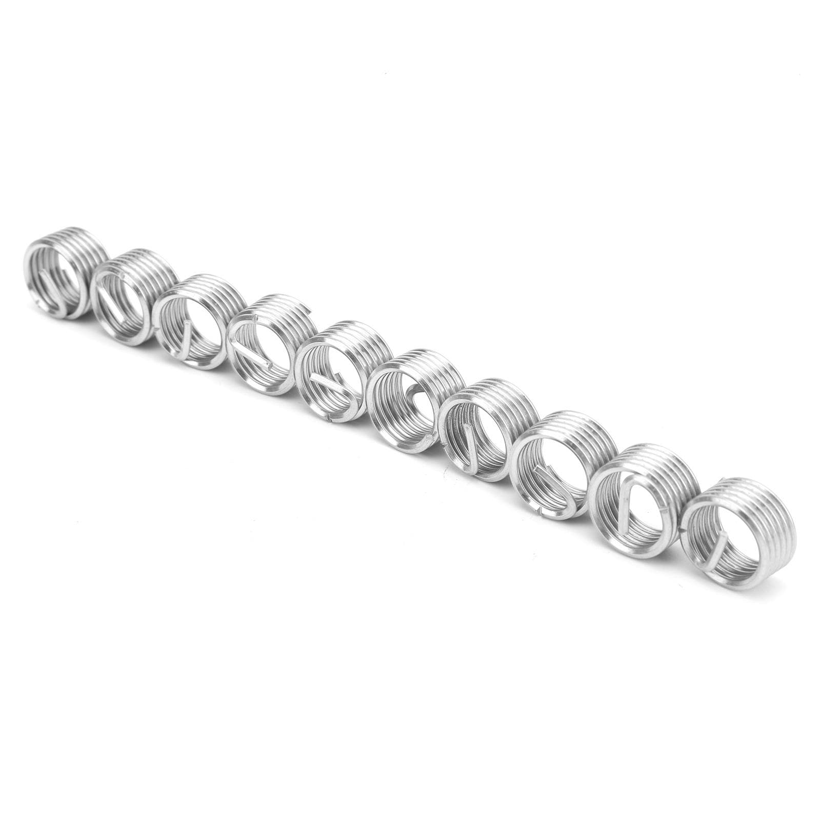 10Pcs Thread Inserts Male Female Reducing Nut Repair Tool Stainless Steel Fastener M16x22D