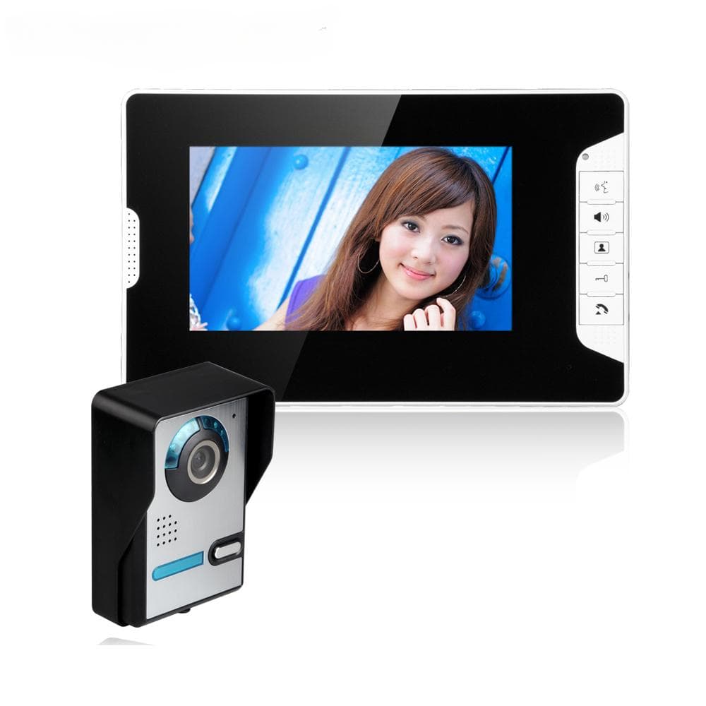 Video Door Intercom Entry System Kit Wired Video Doorbell Phone Rainproof Call Panel IR Camera for Home Villa Building Apartment