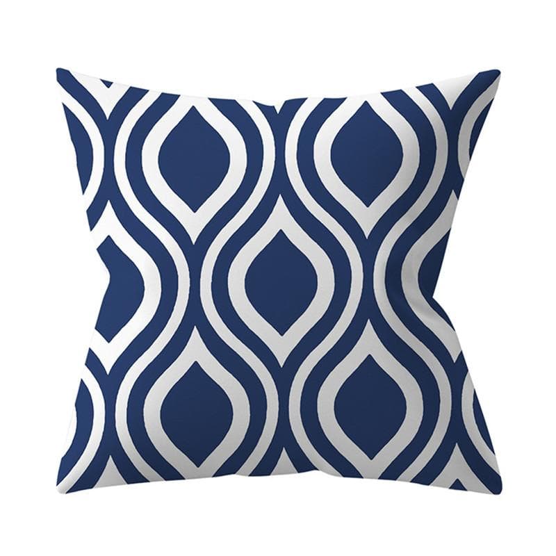 Navy Blue Mandala Nordic Geometric Pillowcase 45x45 Cushion Cover Decorative Pillow Sofa Cushion Home Decor Polyester 45x45cm