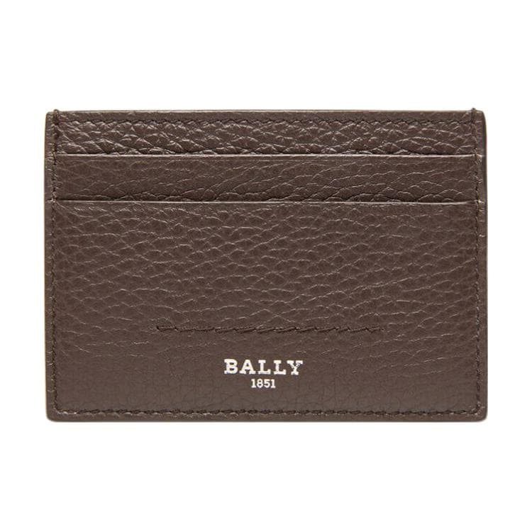 Bally Classic Fashion Minimalist Leather And Suede Card Holder Men Accessories Brown 6301470 Basic Set (Bag+Dust Bag)